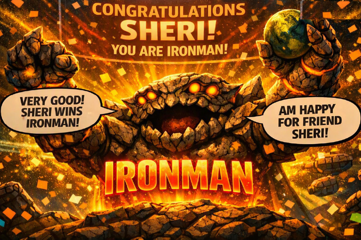 Sheri Wins Ironman XXVIII